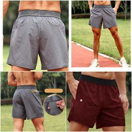LILI-DK-20025 Mens Shorts Yoga Outfit Men Short Pants Running Sport Basketball Breathable Trainer Trousers Adult Sportswear Gym Exercise Fitness Wear Fast Dry Elas