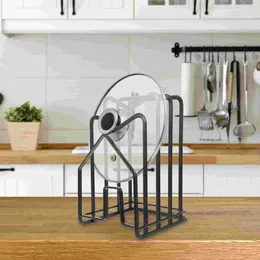 Kitchen Storage Multifunctional Pot Lid Holder Organiser Shelf Rack Cabinet Organisers And Iron Cutting Board Stand Baking