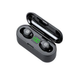 Wireless Earphone Bluetooth Sports Wireless Headphone LED Display Touch Control Stereo Earbuds with Microphone Headset F9 TWS ZZ