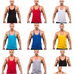 Men'S Tank Tops Bodybuilding Brand Top Men Clothing Undershirt Sleeveless Man Stringer Fitness Shirt Singlet Workout Drop Delivery Ap Dhtql