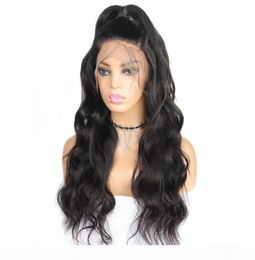 Body Wave 13x6 Lace Closure Wig Human Hair Wigs PrePlucked Brazilian Lace Wig Remy Natural Color8942522