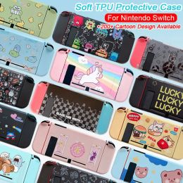 Cases Cute Cartoon Anime Case For Nintendo Switch NS Joy Con Game Controller Shell Kawaii Soft Silicone Protective Cover Accessories
