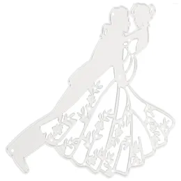 Storage Bottles Wedding Cutting Stencil Bride Groom DIY Craft Die Party Dies Decor Metal Carbon Steel Couple Cuts Stamps