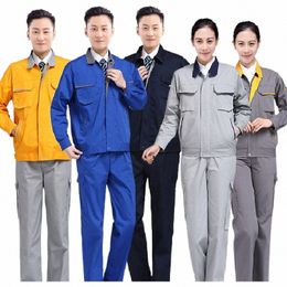 autumn Winter Thick Canvas Work Clothing Wear-resistant Manufacturers Wholesale Machinery Auto Repair Tool Workshop Work Uniform I5RC#