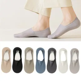 Men's Socks 1pair Summer Thin Sock Slippers Women Silicone Non-slip Invisible No Show Hollow Out Mesh Breathable Low Cut Ankle Boat