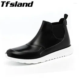 Walking Shoes Men Women Short Rain Boots Couple Water Rubber Waterproof Non-slip Galoshes Rainboots Outdoor Sneakers