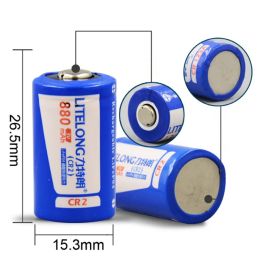 2PCS Large capacity 880mAh 3v CR2 lithium battery camera rechargeable battery + 1PCS cr2 battery charger