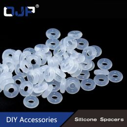 50pcs Bracelets silicone O rings necklace Rubber O-rings suitable for fixing anti-skid decorative clasp gasket Bead accessories