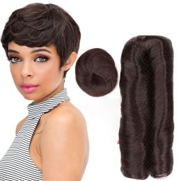 Weave Weave 28 Pieces 100% Human Hair Bundles with Closures Short Curly Hair Weaving for Women