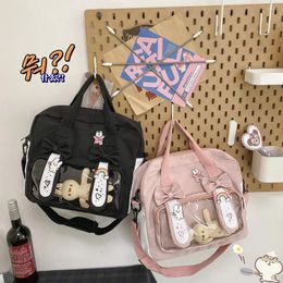 School Bags 2024 Kawaii Shoulder Backpack Korean Japanese Students Cartoon Cute Girl Bag For Women Shopping Travel