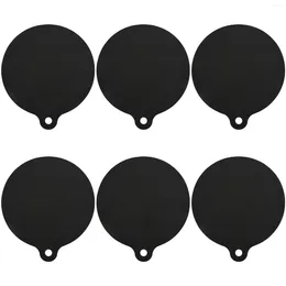 Bowls 6 Pcs Induction Cooktop Mat Protector Nonslip Silicone Heat Insulation Pad Cook Top Cover Reusable Insulated