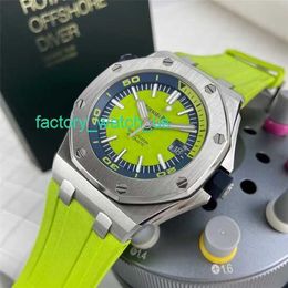 AP Calendar Wrist Watch Royal Oak Offshore Series Swiss Mens Automatic Mechanical Watch 42mm Precision Steel Date Display Waterproof Night Light Leisure 15710ST