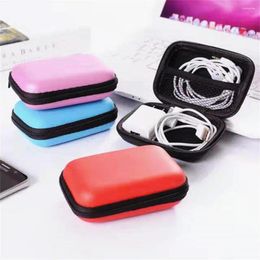 Storage Bags Data Cable Box Durable Dustproof Earphone Organizing Case For Walking