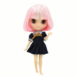 DBS blyth Middie Doll Joint body matte face white and pink 18 20cm bjd gift toy anime 240315