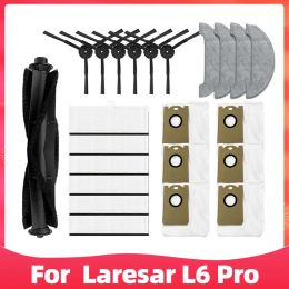 lasapparatuur for Laresar L6 Pro Robot Vacuum Cleaner Replacement Spare Parts Main Brush Side Brush Hepa Philtre Mop Rag Dust Bag