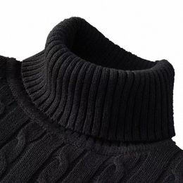 winter Warm Turtleneck Sweater Autumn Men's Rollneck Warm Knitted Sweater protect the neck S-XXL 90lz#