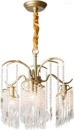 Chandeliers Elegant Crystal Chandelier For Kitchen Island BIGMAII Gold Pendant Lighting Modern K9 Raindrop Ceiling Light French