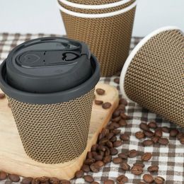 Disposable Dinnerware Go Coffee Cups Leakproof Beverage Packaging Outdoor Multi-use Milk Drinking