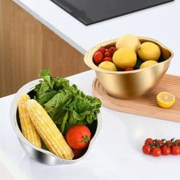 Storage Bottles Food Organisation Rice Washer Strainer Bowl Inclined Bottom Design Vegetable Fruit Tools Basket