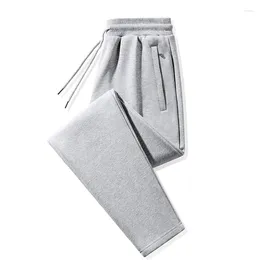 Men's Pants Autumn Elegant Fashion Harajuku Slim Fit Ropa Hombre Loose All Match Sport Casual Solid Zipper Pockets Wide Leg