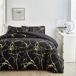 Bedding Sets Solid Colour Gilt Marble Three Or Four Of Quilt Silk Set Bed Cover Duvet