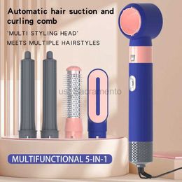 Hair Dryers s Best-Selling Multifunctional Negative Ion Hair Dryer 5-in-1 Curler Set Hair Styling 2-in-1 Automatic Curling Stick 240329