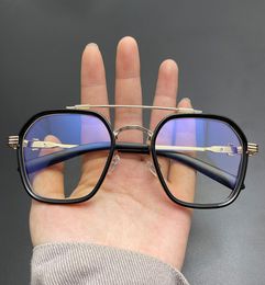 New ch Chrome Sunglasses Frames New Fashion Star Same Eyeglass Frame Double Beam Large Slag Men039s Glasses Anti Blue Light Fla8816064