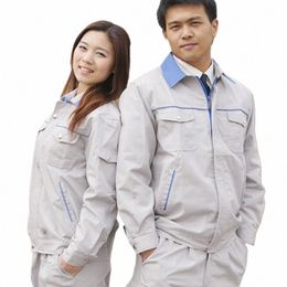 autumn Winter Warm Thick Canvas Lg Sleeves Working Uniforms Wear-resistant Comfortable Factory Workshop Mechanical Coveralls A48q#