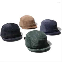 Ball Caps WZCX Short Brim Solid Color Baseball Cap Adjustable Korean Version Men Soft Top Spring Autumn Vintage Dad Hat Peaked