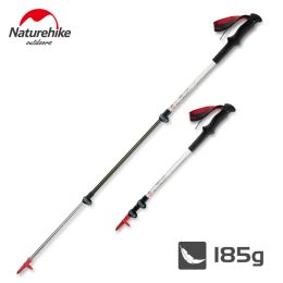 Sticks Naturehike Carbon Fibre + Aluminium Alloy Walking Stick Pole Lightweight Camping Trekking Pole Hiking Stick Cane about 185g