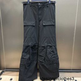 Designer B Family High Edition Paris New Show Style Loudspeaker Wide Leg Casual Work Pants Unisex Casual Work Pants DKSX