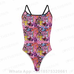 Wear Love The Pain One Piece Swimsuit 2023 Women Onepiece Athletic Swimwear Pro Training Race Swimwear Monokini Beach Bathing Suit