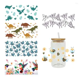 Window Stickers Beautiful Butterfly Design UV DTF Cups Wrap Sticker DIY Label Transfer Waterproof Print D8683