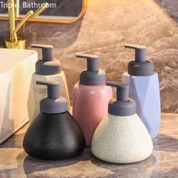 Liquid Soap Dispenser Portable Ceramic Bottle Hand Sanitizer Pump Press Shampoo Body Wash Lotion Bubbler Bathroom Accessories