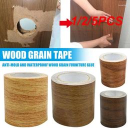 Window Stickers 1/2/5PCS Meters/Roll Realistic Woodgrain Repair Adhensive Duct 8 Colours Imitation Wood Grain HomeDecor For Home