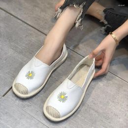 Casual Shoes Printed Ladies 2024 Fashion All-match Sneakers Slip-on Light Mesh Summer Flat Women's Single Bottom Lazy