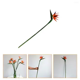Decorative Flowers Bird Of Paradise Fake Flower Simulation Party Supply Plant Decor Artificial