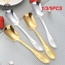 Coffee Scoops 1/3/5PCS Chinese Style Ice Cream Dessert Spoons For Dinner Watermelon Kitchen Accessories