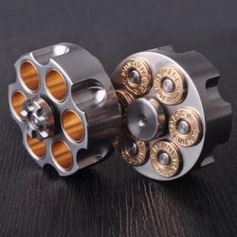 Wheel Metal Pure Brass Decompression Toy EDC Detachable Leisure Finger Metal Fidget Spinner Gift 240312