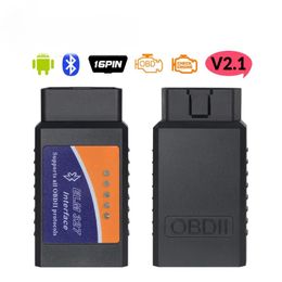 V2.1 OBD mini ELM327 OBD2 Bluetooth Auto Scanner OBDII 2 Auto ELM 327 Tester Strumento diagnostico per Android Windows Symbian