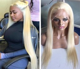 26inch 613 Blonde Silk Top Full Lace Wig Silk Straight Virgin Brazilian Human Hair Silk Base Lace Front Wig 8329925