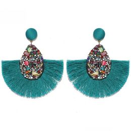 Dangle & Chandelier 14 Colours New Bohemian Statement Tassel Earrings Vintage Ethnic Drop Fringe Fashion Jewellery Druzy Womens Delivery Dhduy