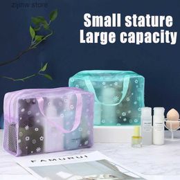 Other Home Storage Organization 5-color waterproof PVC makeup storage bag for women transparent organizer makeup bag compressed travel shower bag Y240329
