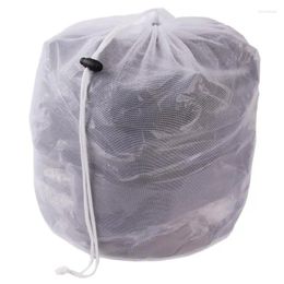 Storage Bags Laundry Bag Clothes Baskets Washing Machine Bra Aid Lingerie Mesh Net Wash Draw Cord Neatening