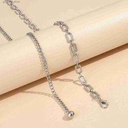 Waist Chain Belts New 30pcs Rectangular Rhinestone Waist Chain Alloy Metal Thin Tassel Womens Body-Chains Silver All-match Clothing Accessories Y240329