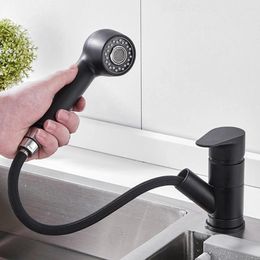 Kitchen Faucets G1/2 Faucet Head Pull Out Shower Nozzle Sprayer Bathroom Sink Tap Replacement Accessory Black Silver Golden Aerator