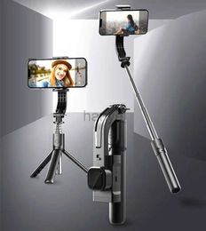 Selfie Monopods Smartphone Gimbal Stabiliser 360 Rotation Selfie Stick Tripod with Bluetooth Wireless Remote Portable Anti Shake Phone Holder 24329