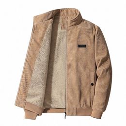 men Cott Coat Men's Autumn and Winter Coat Corduroy Cott Coat Thickened Lamb Plush Sports Casual Plush Jacket men m4AR#