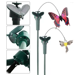 Garden Decorations Solar Dancing Ornament Powered Flying Wobble Fluttering Butterfly Decor Lawn