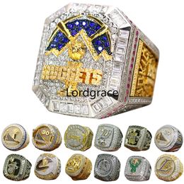 Designer World Basketball Championship Ring Luxury 14K Gold Nuggets JOKIC Champions Rings For Men Women Diamond Sport Jewelrys